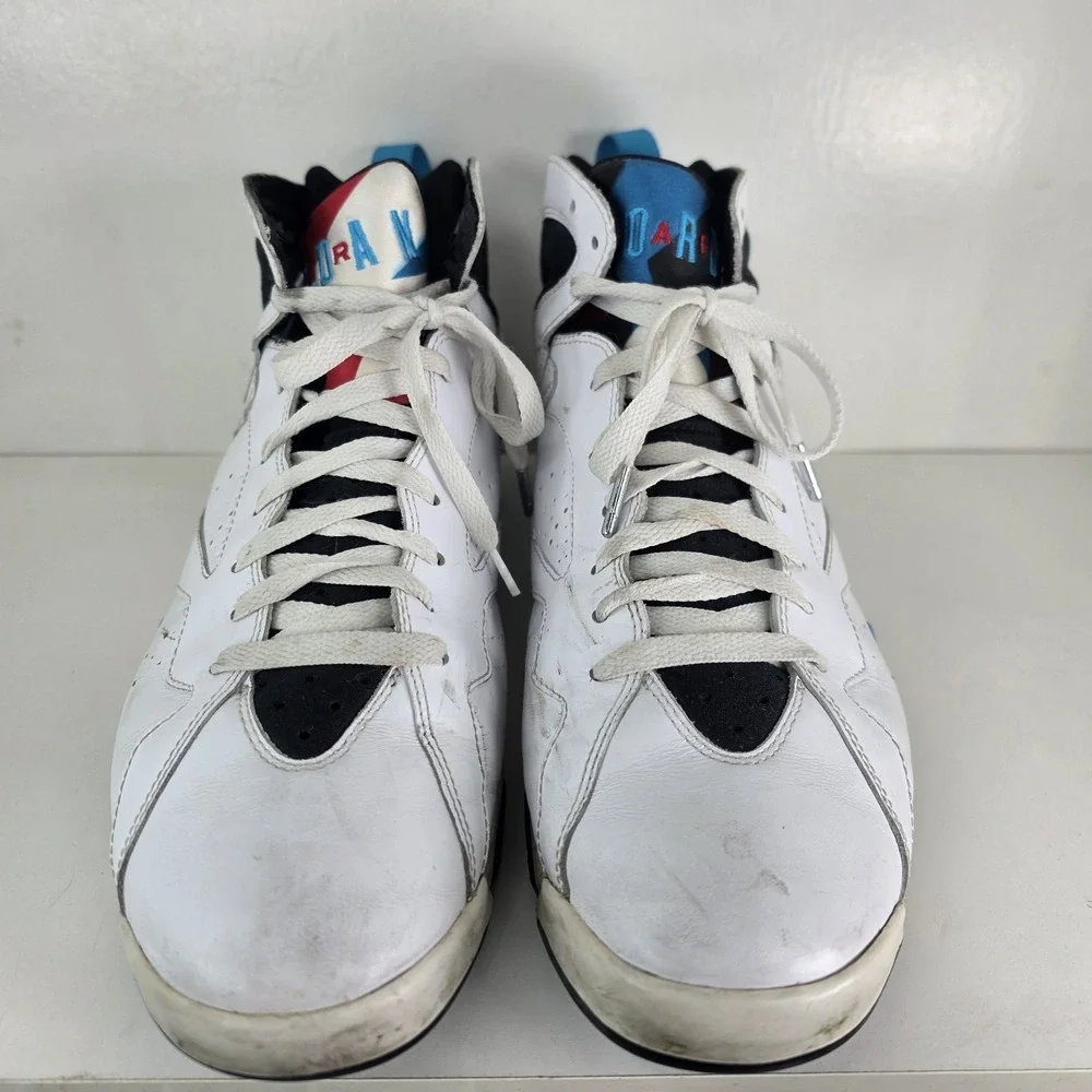 Size 11.5 - Air Jordan 7 Orion Retro Sneaker Shoes 2010 White 304775-105 No Box